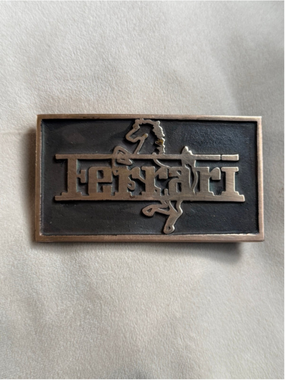 Vintage Jean Baracat (JB) Ferrari Belt Buckle